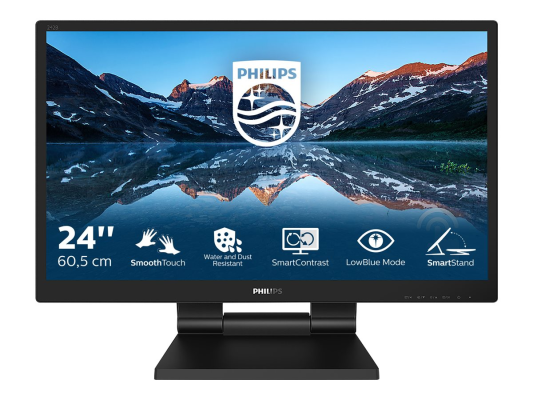 Philips | 242B9T / 00 | 23.8 " | IPS | FHD | 16:9 | 60 Hz | 5 ms | Touchscreen | 1920 x 1080 | 250 cd / m² | HDMI ports quantity 1 | Black