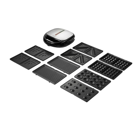 Adler | Sandwich maker | AD 3040 | Number of plates 5 | Multigrill | Number of pastry 2 | 1200 W | Ceramic coating | Black