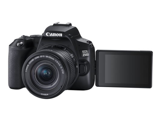 Canon | EOS 250D + 18-55mm Kit | Megapixel 24.1 MP | Image stabilizer | ISO sensitivity (max) 256000 | Wi-Fi | Video recording | Manual | CMOS | Black