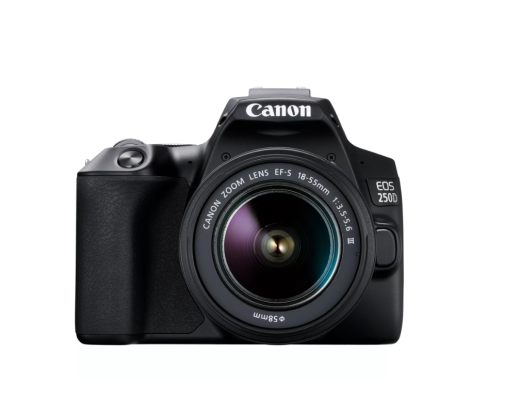 Canon | EOS 250D + 18-55mm Kit | Megapixel 24.1 MP | Image stabilizer | ISO sensitivity (max) 256000 | Wi-Fi | Video recording | Manual | CMOS | Black