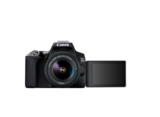 Canon | EOS 250D + 18-55mm Kit | Megapixel 24.1 MP | Image stabilizer | ISO sensitivity (max) 256000 | Wi-Fi | Video recording | Manual | CMOS | Black