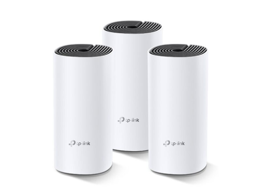 Whole Home Mesh WiFi System | Deco M4 (3-Pack) | 802.11ac | 300+867 Mbit / s | 10 / 100 / 1000 Mbit / s | Ethernet LAN (RJ-45) ports 2 | Mesh Support Yes | MU-MiMO Yes | No mobile broadband | Antenna type 2xInternal | No