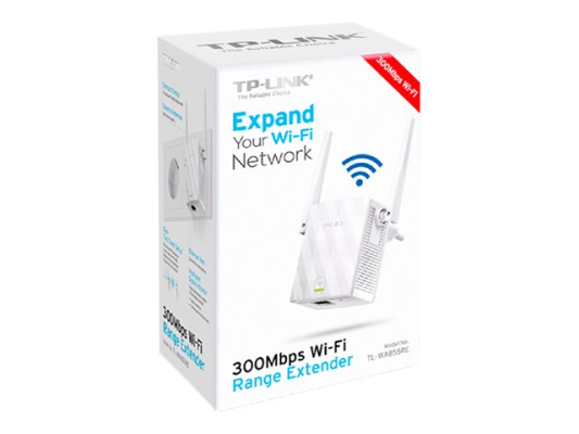 TP-LINK | Extender | TL-WA855RE | 802.11n | 2.4GHz | 300 Mbit / s | 10 / 100 Mbit / s | Ethernet LAN (RJ-45) ports 1 | MU-MiMO No | no PoE | Antenna type 2xExternal