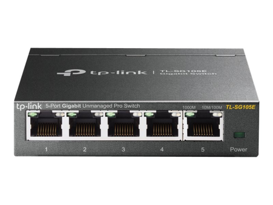 TP-LINK | Switch | TL-SG105E | Web managed | Wall mountable | Gigabit Ethernet (copper) ports quantity 5 | Power supply type External | 36 month(s)
