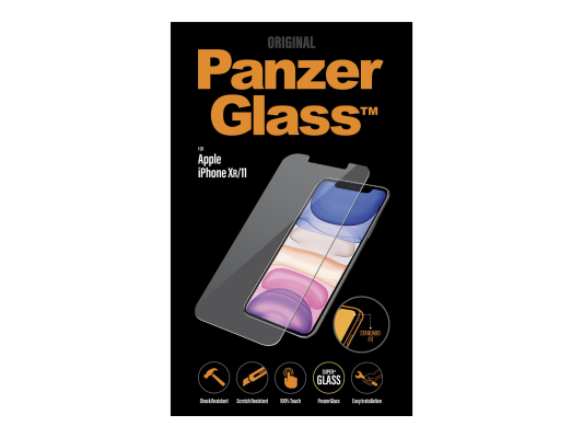 PanzerGlass | Apple | iPhone XR / 11 | Hybrid glass | Transparent | Full frame coverage; Rounded edges; 100% touch preservation | Screen Protector