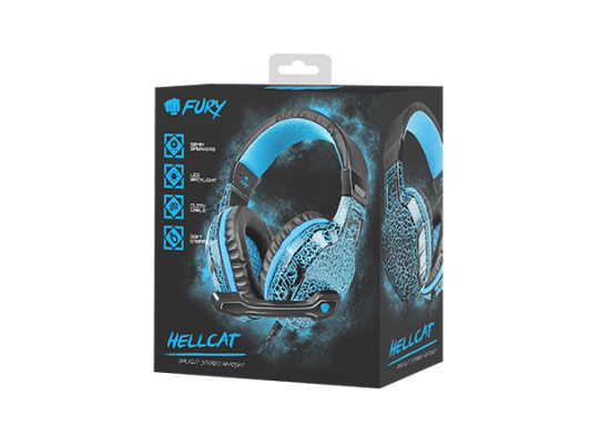 Fury | Wired | On-Ear | Gaming Headset | NFU-0863 Hellcat