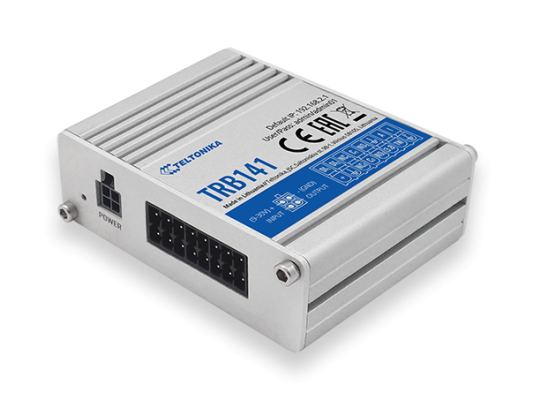LTE Gateway | TRB141 | No Wi-Fi | Ethernet LAN (RJ-45) ports 0 | Mesh Support No | MU-MiMO No | 2G / 3G / 4G | Antenna type 1 x SMA for LTE | 1 x Virtual network interface via micro USB