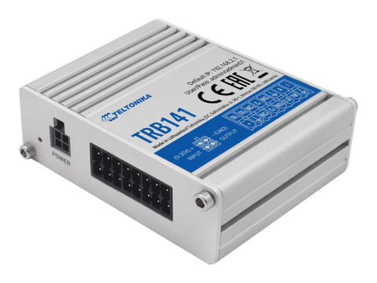 LTE Gateway | TRB141 | No Wi-Fi | Ethernet LAN (RJ-45) ports 0 | Mesh Support No | MU-MiMO No | 2G / 3G / 4G | Antenna type 1 x SMA for LTE | 1 x Virtual network interface via micro USB