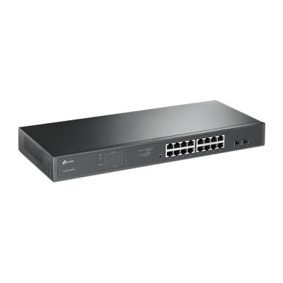 TP-LINK | Switch | TL-SG1218MPE | Web Managed | Rackmountable | Gigabit Ethernet (copper) ports quantity 16 | SFP ports quantity 2 | PoE+ ports quantity 16 | 36 month(s)