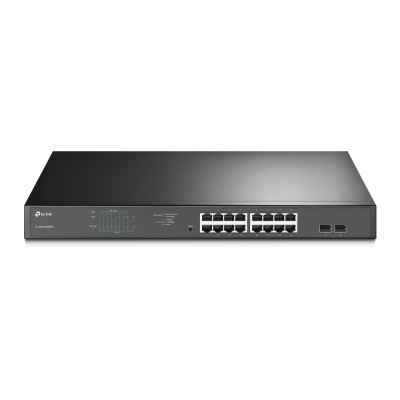 TP-LINK | Switch | TL-SG1218MPE | Web Managed | Rackmountable | Gigabit Ethernet (copper) ports quantity 16 | SFP ports quantity 2 | PoE+ ports quantity 16 | 36 month(s)