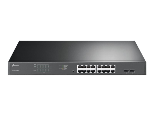 TP-LINK | Switch | TL-SG1218MPE | Web Managed | Rackmountable | Gigabit Ethernet (copper) ports quantity 16 | SFP ports quantity 2 | PoE+ ports quantity 16 | 36 month(s)