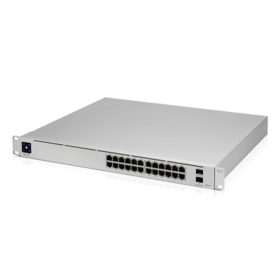 Ubiquiti | Unifi Switch | USW-PRO-24-POE | Managed L3 | Desktop | Gigabit Ethernet (copper) ports quantity 24 | SFP+ ports quantity 2 | PoE+ ports quantity 24 | Power supply type AC / DC, Internal, 450W