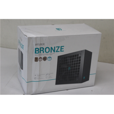 SALE OUT. DEEPCOOL PF500X 500W 80 PLUS Standard PSU, Black | Deepcool 80 PLUS Standard PSU | PF500X | DAMAGED PACKAGING | 500 W