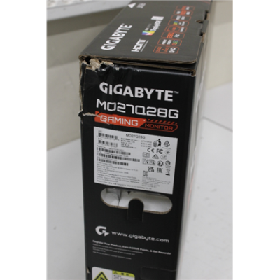 SALE OUT. GIGABYTE Gaming Monitor 27" OLED MO27Q28G EK | Gigabyte MO27Q28G EK | 27 " | OLED | QHD | 280 Hz | 0.03 ms | 2560 x 1440 pixels | 335 cd / m² | HDMI ports quantity 2 | Warranty 36 month(s) | DAMAGED PACKAGING