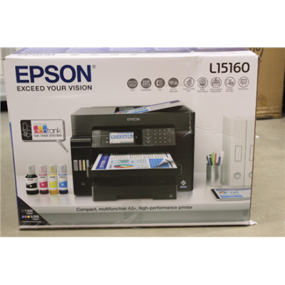 SALE OUT. Epson EcoTank L15160 Pint Scan Copy Fax | Epson EcoTank L15160 | Inkjet | Colour | Multicunctional Printer | A3+ | Wi-Fi | Black | DAMAGED PACKAGING
