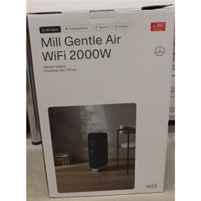 SALE OUT. Mill OIL2000WIFI3 Black WiFI GEN3 Oil Filled Radiator, 2000 W, APP+WiFi+Bluetooth, Mill Heat Boost Technology | SALE OUT. Mill | WiFI GEN3 Oil Filled Radiator | OIL2000WIFI3 | Oil Filled Radiator | 2000 W | Number of power levels 3 