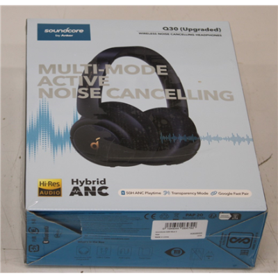 SALE OUT. Anker Soundcore Life Q30 Over-ear Headphones, Wireless, Midnight Blue | Anker Soundcore | Headphones | Life Q30 | Bluetooth | Over-ear | Microphone | DAMAGED PACKAGING | Wireless | Midnight Blue