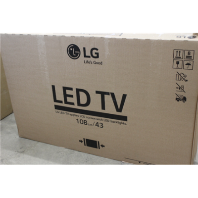 SALE OUT. LG 43UN640S0LD 43“ 3840x2160 / 300cd / m2 / HDMI RF | LG USED, MISSING PLASTIC HOLDERS AND ORIGINAL REMOTE CONTROL