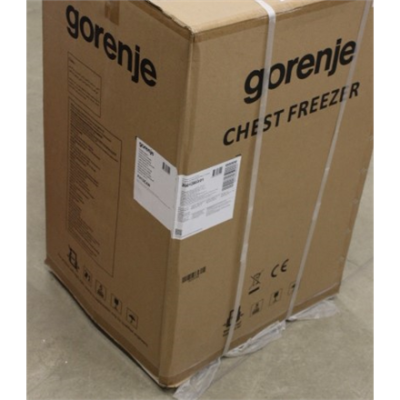 SALE OUT. Gorenje Freezer | FH10EAW | Energy efficiency class E | Chest | Free standing | Height 85.4 cm | Total net capacity 95 L | White | DAMAGED PACKAGING, DENTS AND SCRATCH ON SIDE