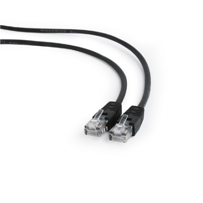 Cablexpert | Patch cord | PP12-0.5M / BK | Black RJ45 Male | RJ45 Male