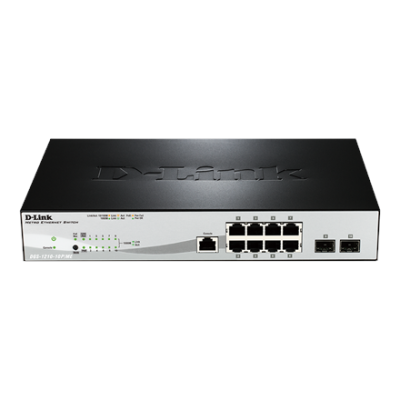D-Link | Metro Ethernet Switch | DGS-1210-10 / ME | Managed L2 | Rack mountable | Gigabit Ethernet (copper) ports quantity 8 | SFP ports quantity 2 | Power supply type Single | 24 month(s)