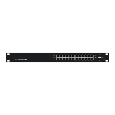 Ubiquiti | Switch | ES-24-250W | Web managed | Rackmountable | Gigabit Ethernet (copper) ports quantity 24 | SFP ports quantity 2 | 12 month(s)