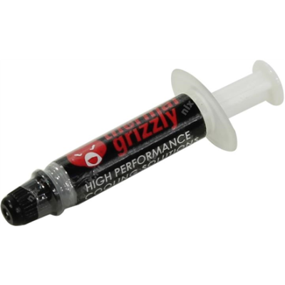 Thermal Grizzly | Thermal grease "Kryonaut" 1g | universal | Thermal Conductivity: 12,5 W / mk * Thermal Resistance: 0,0032 K / W * Electrical Conductivity: 0 pS / m * Viscosity : 130-170 Pas * Specific Weight : 3,7g / cm3 * Temperature : -200 °C /