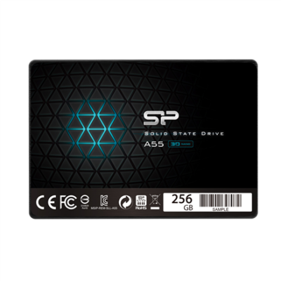 Silicon Power | A55 | 256 GB | SSD form factor 2.5" | Solid-state drive interface SATA | Read speed 550 MB / s | Write speed 450 MB / s