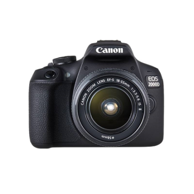 Canon | EOS | 2000D 18-55 IS II EU26 | SLR Camera Kit | Megapixel 24.1 MP | Image stabilizer | ISO sensitivity (max) 12800 | Display diagonal 3.0 " | Wi-Fi | Video recording | APS-C | Black
