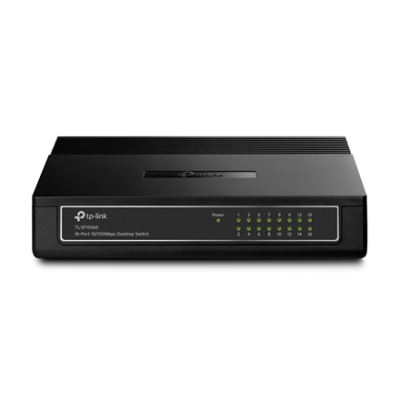 TP-LINK | Switch | TL-SF1016D | Desktop | 10 / 100 Mbps (RJ-45) ports quantity 16 | Power supply type External