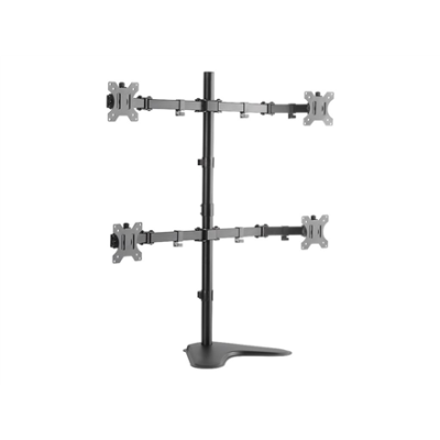 Logilink BP0046 Quad Monitor Desk Stand 13"-32'' | Logilink | Desk Mount | BP0046 | 13-32 " | Maximum weight (capacity) Carrying capacity of each arm: Max. 8 kg kg | Black
