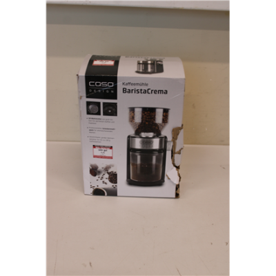 SALE OUT. Caso | Coffee grinder | Barista Crema | 150 W | Coffee beans capacity 240 g | Number of cups 12 pc(s) | Black | DAMAGED PACKAGING