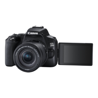Canon | EOS 250D + 18-55mm Kit | Megapixel 24.1 MP | Image stabilizer | ISO sensitivity (max) 256000 | Wi-Fi | Video recording | Manual | CMOS | Black