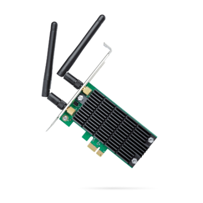 TP-LINK Archer T4E Dual Band PCI Express Adapter 2.4GHz / 5GHz, 802.11ac, 300+867 Mbps, 2xDetachable antennas