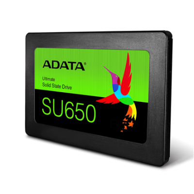 ADATA | Ultimate SU650 3D NAND SSD | 960 GB | SSD form factor 2.5” | Solid-state drive interface SATA | Read speed 520 MB / s | Write speed 450 MB / s
