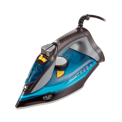 Adler | Iron | AD 5032 | Steam Iron | 3000 W | Water tank capacity 350 ml | Continuous steam 45 g / min | Steam boost performance 80 g / min | Blue / Grey