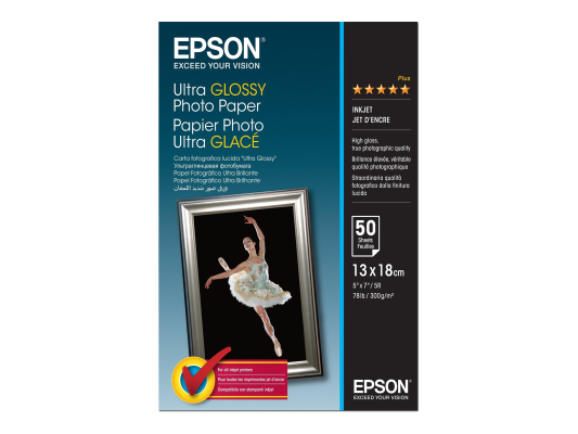 Ultra Glossy Photo Paper | 300 g / m² | 13 x 18 cm | Photo Paper