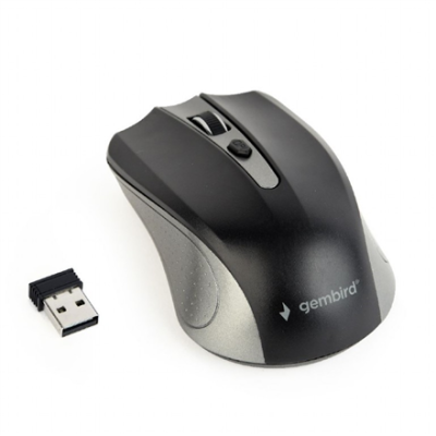 Gembird | MUSW-4B-04-GB | 2.4GHz Wireless Optical Mouse | Optical Mouse | USB | Spacegrey / Black