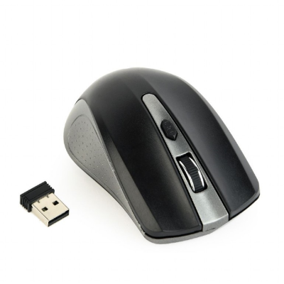 Gembird | MUSW-4B-04-GB | 2.4GHz Wireless Optical Mouse | Optical Mouse | USB | Spacegrey / Black