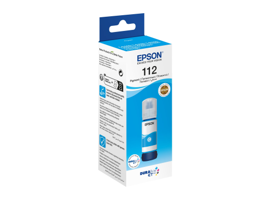 Epson 112 EcoTank Pigment | C13T06C24A | Ink Bottle | Cyan