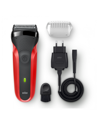 Braun | Series 3 Shaver | 300s | NiMH | Red