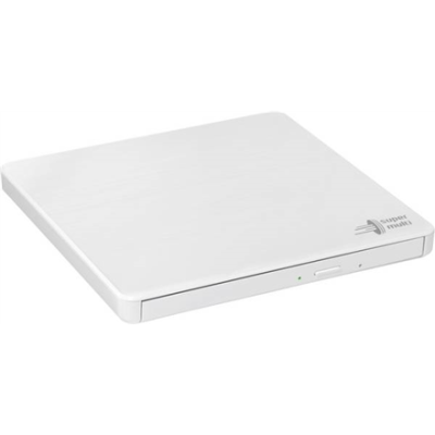 H.L Data Storage | Ultra Slim Portable DVD-Writer | GP60NW60 | Interface USB 2.0 | DVD±R / RW | CD read speed 24 x | CD write speed 24 x | White | Desktop / Notebook