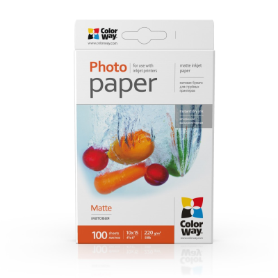 PM2201004R | White | 220 g / m² | 10 x 15 cm | Matte Photo Paper