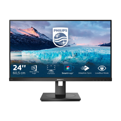Philips | 242S1AE | 23.8 " | IPS | FHD | 16:9 | 75 Hz | 4 ms | 1920 x 1080 pixels | 250 cd / m² | HDMI ports quantity 1 | Black