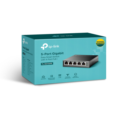 TP-LINK | Switch | TL-SG105PE | Unmanaged | Desktop | PoE+ ports quantity 4 | Power supply type External