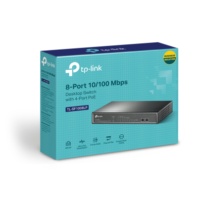 TP-LINK | Switch | TL-SF1008LP | Unmanaged | Desktop | 10 / 100 Mbps (RJ-45) ports quantity 8 | Power over Ethernet (PoE) ports quantity 4 | Power supply type External
