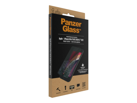 PanzerGlass | Screen Protector | Iphone | Iphone 6 / 6s / 7 / 8 / SE (2020) | Glass | Crystal Clear | Clear Screen Protector