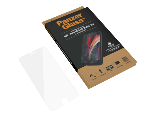 PanzerGlass | Screen Protector | Apple | Iphone 6 / 6s / 7 / 8 / SE (2020) | Glass | Crystal Clear | Clear Screen Protector