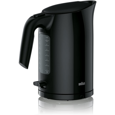 Braun | Kettle | WK3100BK PurEase | Standard | 2200 W | 1.7 L | Plastic | 360° rotational base | Black