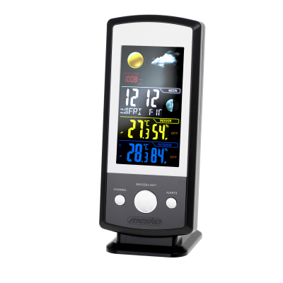 Mesko | MS 1177 | Black | Colorful Digital Display | Weather station
